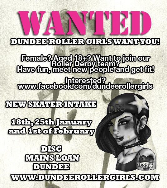Dundee Roller Girls Fresh Meat Poster
