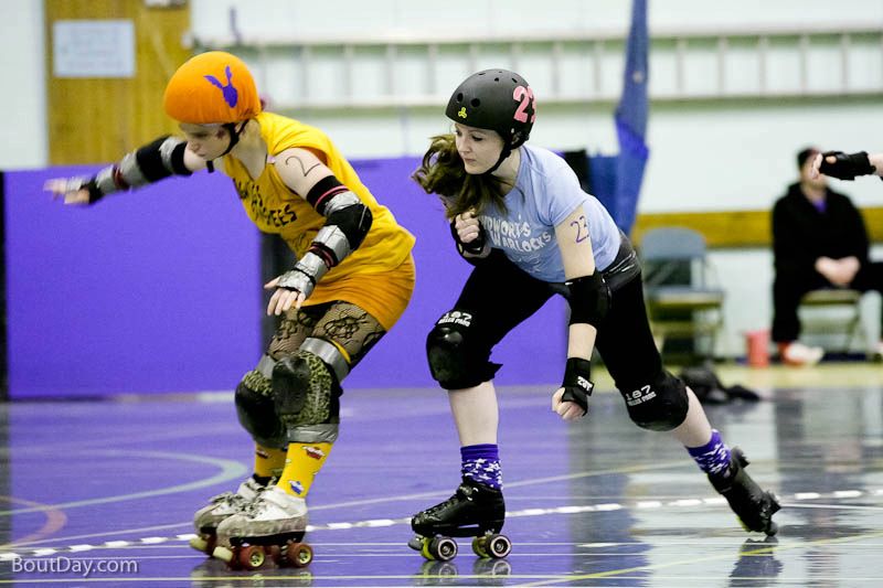 Lady Feerocious skating at Slaughtership Down.