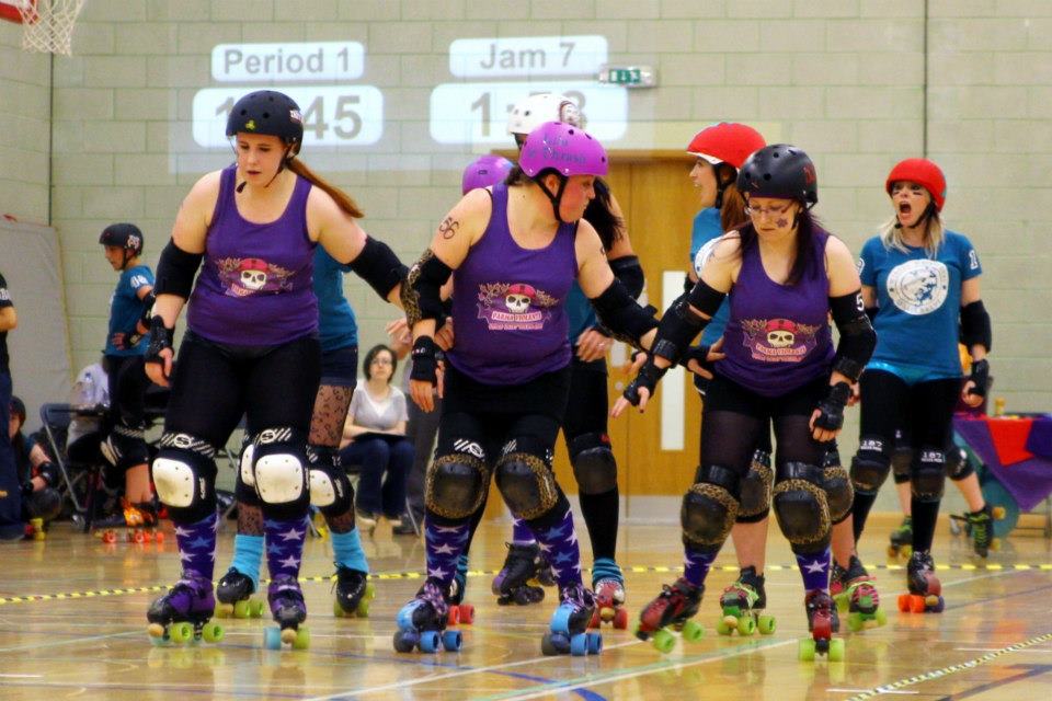 Lila de Thrash, centring the wall against Wirral Whipiteres, last month.