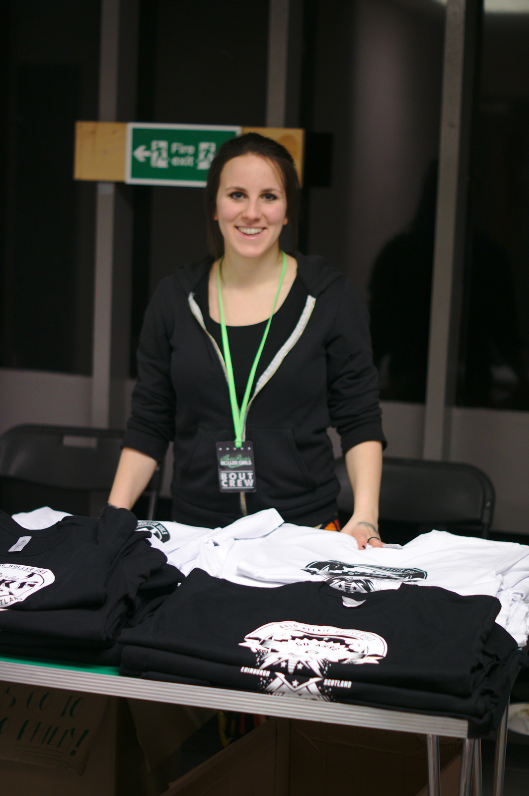 The Auld Reekie Limited Edition Merch stall, at their first Home Season bout of the year.