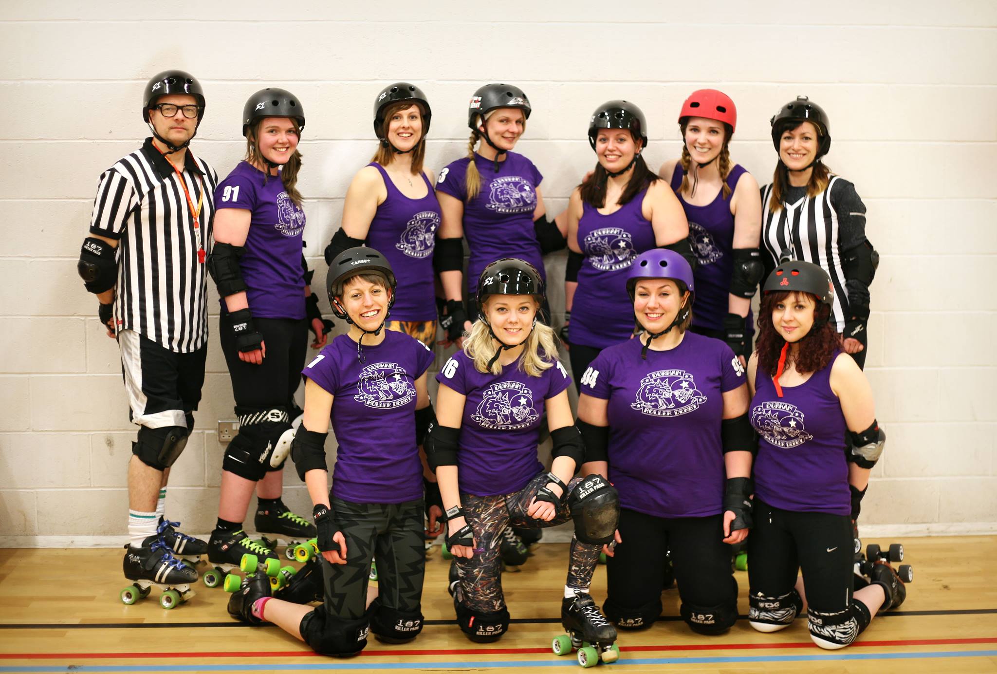 The Durham Roller Derby skaters!