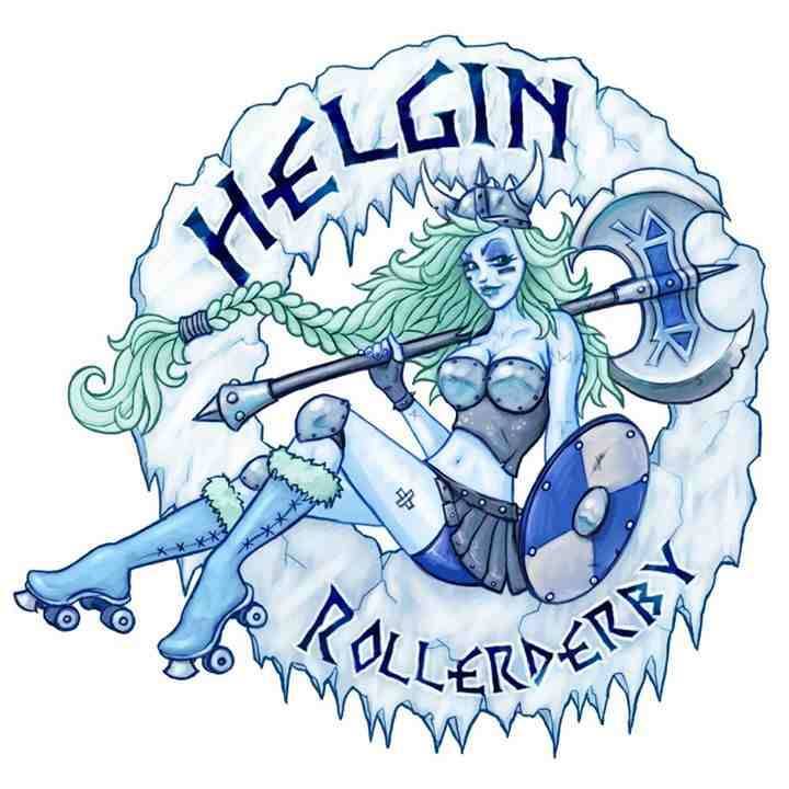Helgin Roller Derby logo by Brett Tucker