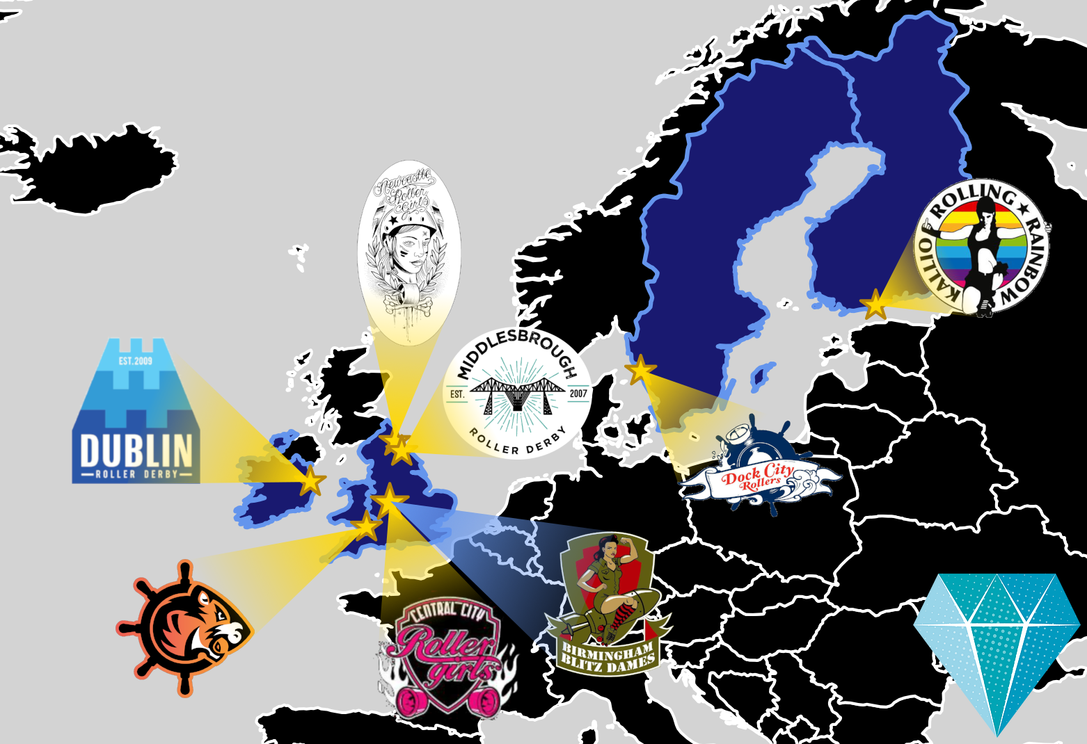 Continental_map_logos